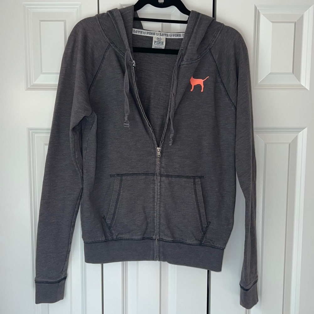 Victoria’s Secret PINK grey zip up jacket